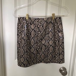 Snakeskin Zara Skirt